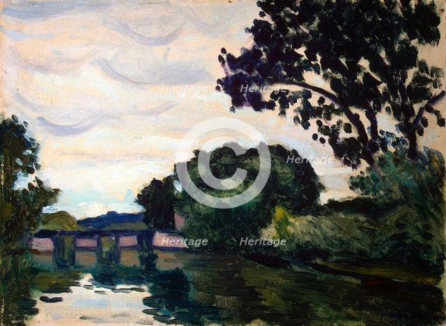 Landscape with a Bridge', c1917.