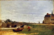 Landscape with a Bridge early 1870s. Artist: Stanislas Lepine
