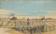 Landscape with a Bridge Near Mosbjerg, 1833. Creator: Martinus Rørbye