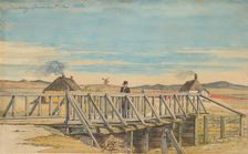 Landscape with a Bridge Near Mosbjerg, 1833. Creator: Martinus Rørbye