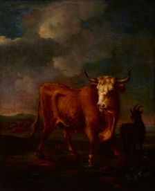 Landscape with a Bull, 17th century. Creator: Unknown