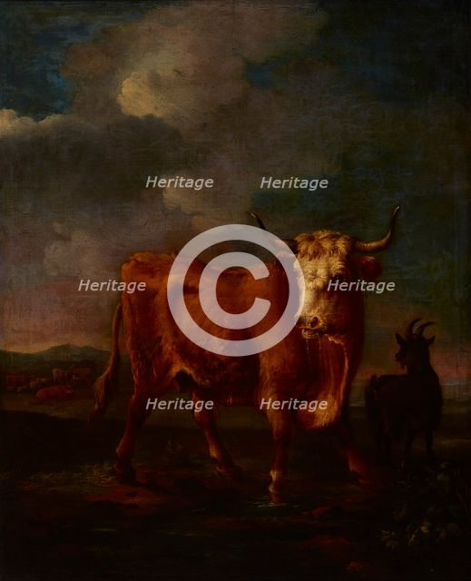 Landscape with a Bull, 17th century. Creator: Unknown.