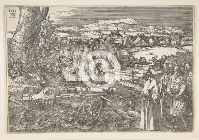 Landscape with a Cannon, 1518. Creator: Albrecht Durer.