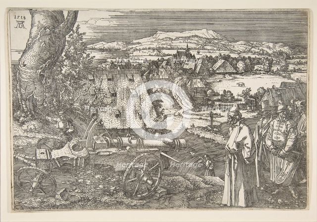 Landscape with a Cannon, 1518. Creator: Albrecht Durer.