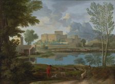 Landscape with a Calm (Un Tem[p]s calme et serein), 1650-1651. Creator: Nicolas Poussin