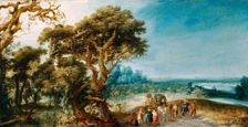 Landscape with a Carriage Hold-Up, c.between 1615 and 1625. Creator: Jacob Jacobsz. Van Geel