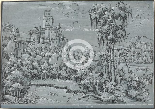 Landscape with a Castle, 1544. Creator: Unknown.