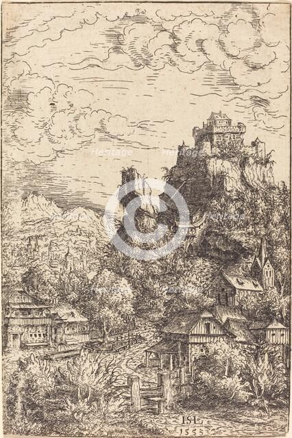 Landscape with a Castle, 1553. Creator: Hans Sebald Lautensack.