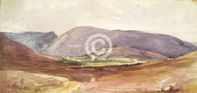Landscape with a Castle in the Distance, c1840s. Creator: John Phillip.