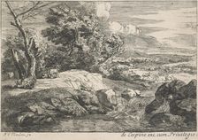 Landscape with a cascading river, after 1667. Creator: Jan van Huchtenburg