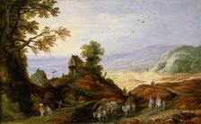 Landscape with a Chapel on a Hill late 16th or 17th century. Artist: Joos de Momper, the younger