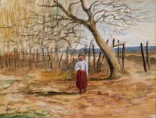 Landscape with a Child, c1870-1910. Creator: Alfred Edward East