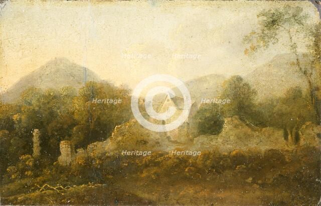 'Landscape with a cottage', 1733-1782. Artist: Richard Wilson.