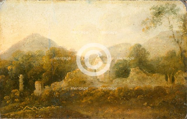 'Landscape with a cottage', 1733-1782. Creator: Richard Wilson.