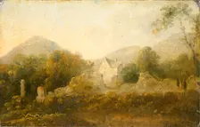 Landscape with a cottage 1733-1782. Creator: Richard Wilson
