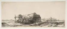 Landscape with a Cottage and a Haybarn, 1641. Creator: Rembrandt Harmensz van Rijn