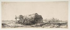 Landscape with a Cottage and a Haybarn, 1641. Creator: Rembrandt Harmensz van Rijn