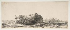 Landscape with a Cottage and a Haybarn, 1641. Creator: Rembrandt Harmensz van Rijn