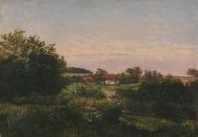 Landscape with a Cottage beside a Pond, 1831-1852. Creator: Dankvart Dreyer