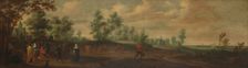 Landscape with a Couple Dancing outside a Country Mansion, 1645. Creator: Pieter Meulener