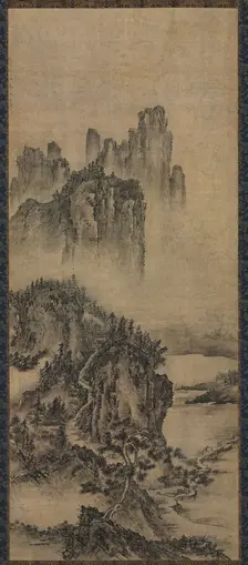 Landscape with a Distant Temple, early 1500s. Creator: Unknown
