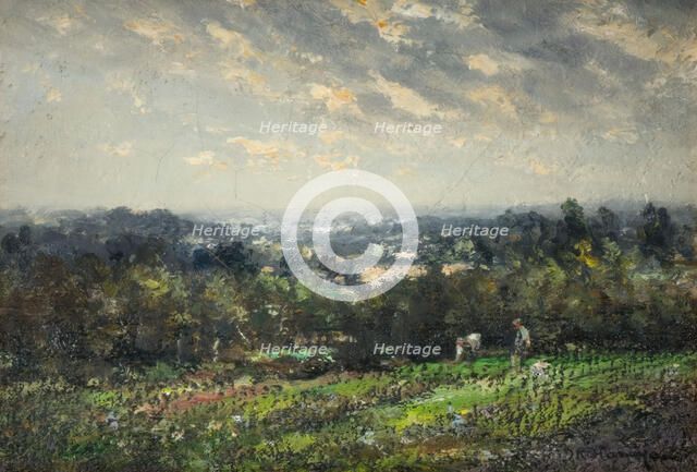 Landscape with a Distant View, 1930. Creator: John Rabone Harvey.