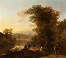 Landscape with a Draftsman, c1645. Creator: Jan Dirksz Both