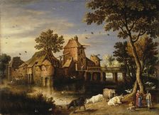 Landscape with a Farm, 1627. Creator: Marten Ryckaert
