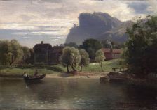 Landscape with a Farm, 1867. Creator: Christian Delphin Wexelsen