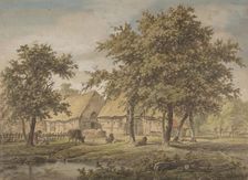 Landscape with a Farmhouse, 1757-1837. Creator: Adrianus de Visser
