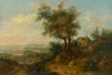 Landscape with a Figural Staffage, 1760-1780. Creator: Unknown