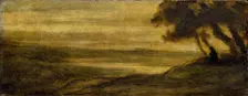 Landscape with a Figure, c1860. Artist: Honore Daumier
