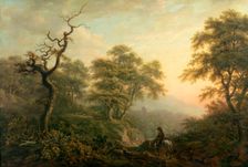Landscape with a Figure on Horseback, 1787. Creator: Nicholas Pocock