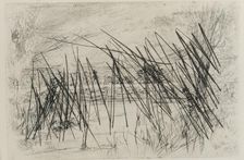 Landscape with a Fisherman, 1861. Creator: James Abbott McNeill Whistler