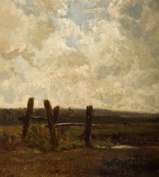 Landscape With a Foreground of Meadowland, 1830-1865. Creator: Constant Troyon