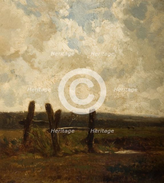 Landscape With a Foreground of Meadowland, 1830-1865. Creator: Constant Troyon.