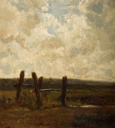 Landscape With a Foreground of Meadowland, 1830-1865. Creator: Constant Troyon