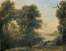 Landscape with a Goatherd, c1635-1636. Artist: Claude Lorrain
