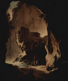 Landscape with a Grotto, 1500. Creator: Philipp Peter Roos