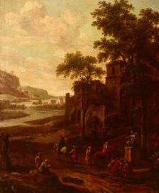 Landscape with a Group of Wanderers, between 1645-1685. Creator: Jan Blom