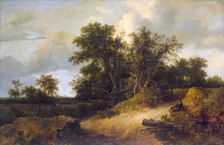 Landscape with a House in the Grove, 1646. Creator: Jacob van Ruisdael
