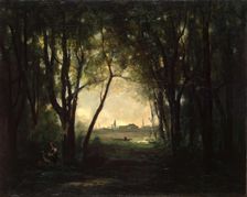 Landscape with a Lake, 1870. Creator: Jean-Baptiste-Camille Corot