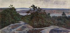 Landscape with a Lake, 1875-1930. Creator: Ada Thilen