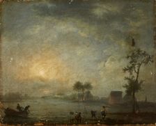Landscape with a Lake, 1st half of 19th century. Creator: Unknown