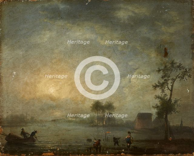 Landscape with a Lake, 1st half of 19th century. Creator: Unknown.