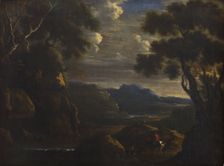 Landscape with a Man on Horseback, 2nd half of 17th century