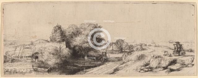 Landscape with a Milkman, c. 1650. Creator: Rembrandt Harmensz van Rijn.