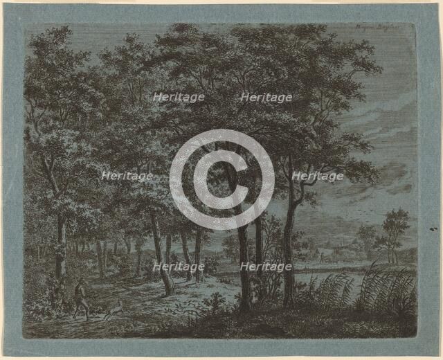 Landscape with a Peasant Carrying Firewood, c. 1800. Creator: Ernst Willem Jan Bagelaar.