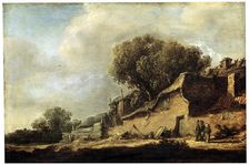 Landscape with a Peasant Cottage 1631. Artist: Jan van Goyen