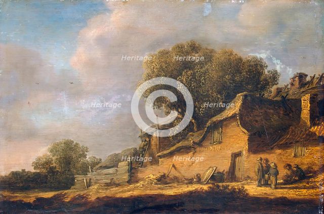 Landscape with a Peasant Cottage, 1631. Creator: Jan van Goyen.